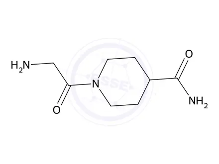 Chemical structure of 1-(2-Aminoacetyl)piperidine-4-carboxamide