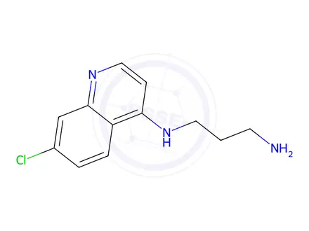 Chemical structure of N-(7-Chloroquinolin-4-yl)propane-1,3-diamine