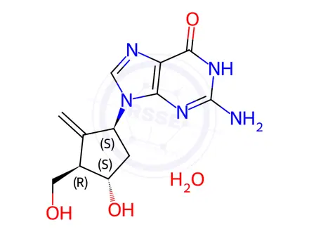 Chemical structure of Entecavir monohydrate