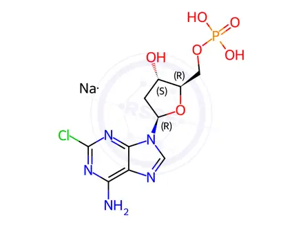 Chemical structure of Cladribine Impurity 13