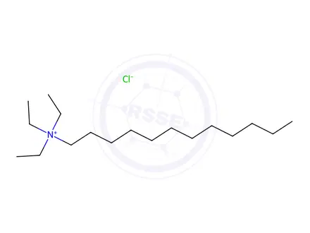 Chemical structure of dodecyltriethylammonium chloride