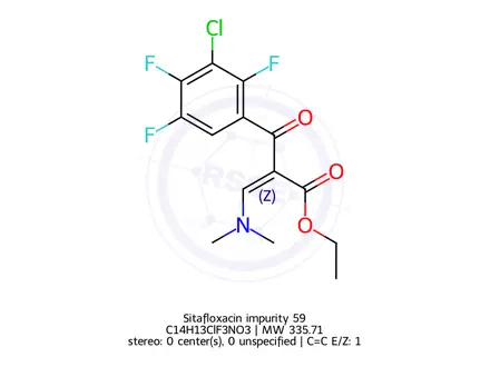 Chemical structure of Sitafloxacin Impurity 223