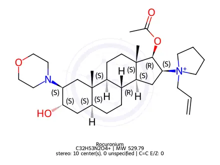 Chemical structure of Rocuronium