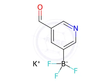 Chemical structure of Potassium trifluoro(5-formylpyridin-3-yl)borate