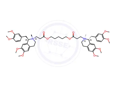 Chemical structure of Atracurium Besilate Impurity 3 (Cisatracurium Besilate EP Impurity G Dibenzenesulfonic Acid)