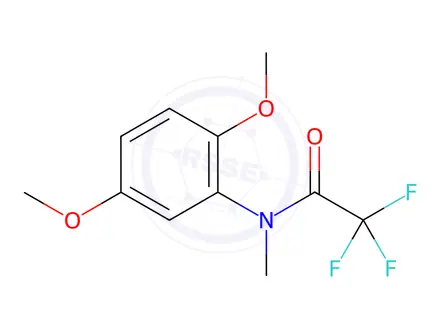Chemical structure of Acetamide, N-(2,5-dimethoxyphenyl)-2,2,2-trifluoro-N-methyl-
