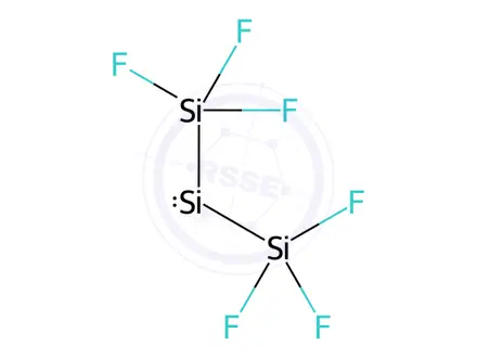 Chemical structure of 1,1,1,3,3,3-Hexafluorotrisilane