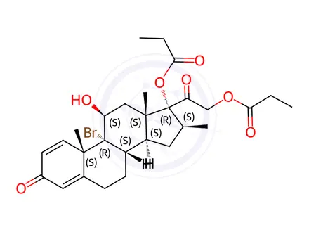 Chemical structure of Beclometasone Impurity D
