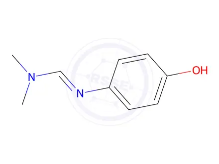 Chemical structure of N'-(4-HYDROXYPHENYL)-N,N-DIMETHYLFORMAMIDINE