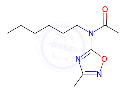 Chemical structure of N-Hexyl-N-(3-methyl-1,2,4-oxadiazol-5-yl)acetamide
