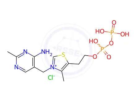 Chemical structure of Thiamine Pyrophosphate