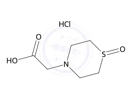 Chemical structure of 2-(1-Oxo-1λ4-thiomorpholin-4-yl)acetic acid hydrochloride