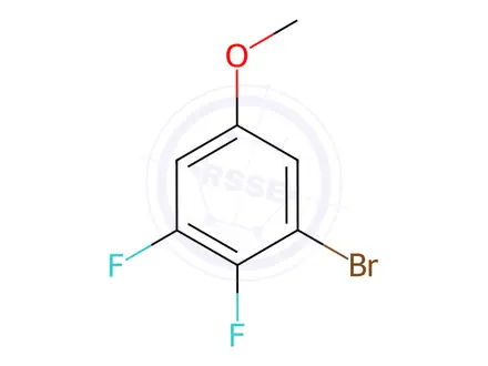 Chemical structure of Benzene, 1-bromo-2,3-difluoro-5-methoxy-