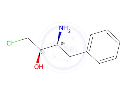 Chemical structure of (2S,3R)-2-AMINO-4-CHLORO-1-PHENYLBUTAN-3-OL HYDROCHLORIDE