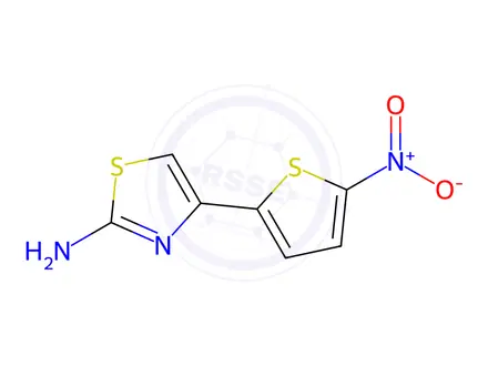 Chemical structure of 4-(5-Nitro-2-thienyl)-2-thiazolamine