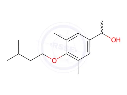 Chemical structure of 1-(4-(Isopentyloxy)-3,5-dimethylphenyl)ethan-1-ol
