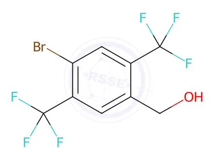 Chemical structure of (4-Bromo-2,5-bis(trifluoromethyl)phenyl)methanol