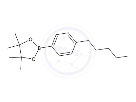 Chemical structure of 4,4,5,5-Tetramethyl-2-(4-pentylphenyl)-1,3,2-dioxaborolane