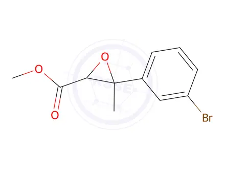 Chemical structure of Methyl 3-(3-bromophenyl)-3-methyloxirane-2-carboxylate
