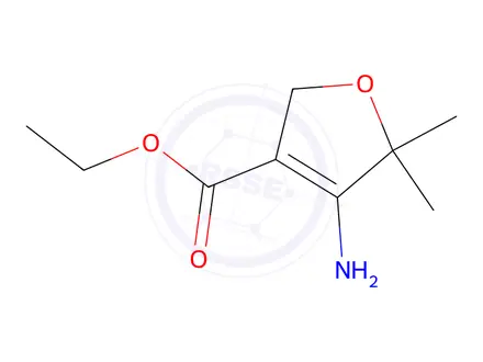 Chemical structure of Ethyl 4-amino-5,5-dimethyl-2,5-dihydrofuran-3-carboxylate