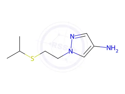 Chemical structure of 1-(2-(Isopropylthio)ethyl)-1h-pyrazol-4-amine