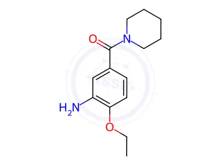 Chemical structure of 2-Ethoxy-5-(piperidine-1-carbonyl)aniline