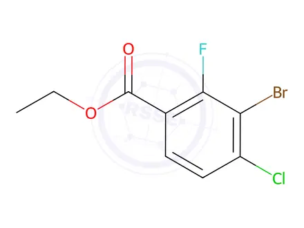Chemical structure of Ethyl 3-bromo-4-chloro-2-fluorobenzoate