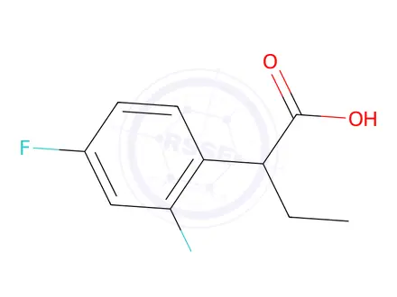 Chemical structure of 2-(2,4-Difluorophenyl)butanoic acid