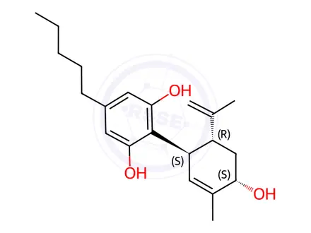 Chemical structure of 6a-Hydroxycannabidiol