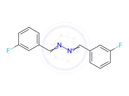 Chemical structure of 1,2-Bis(3-fluorobenzylidene)hydrazine