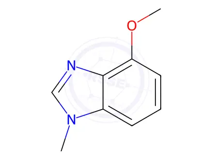 Chemical structure of Benzimidazole, 4-methoxy-1-methyl-(8CI)