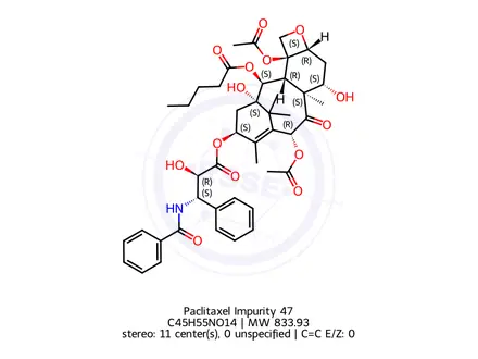 Chemical structure of 2-Debenzoyl Paclitaxel 2-Pentanoate