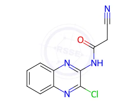Chemical structure of N-(3-Chloroquinoxalin-2-yl)-2-cyanoacetamide