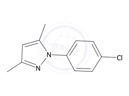 Chemical structure of 1-(4-Chloro-phenyl)-3,5-dimethyl-1H-pyrazole