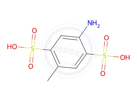 Chemical structure of 4-Aminotoluene-2,5-disulfonicacid