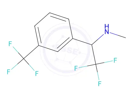 Chemical structure of 2,2,2-Trifluoro-N-methyl-1-(3-(trifluoromethyl)phenyl)ethan-1-amine