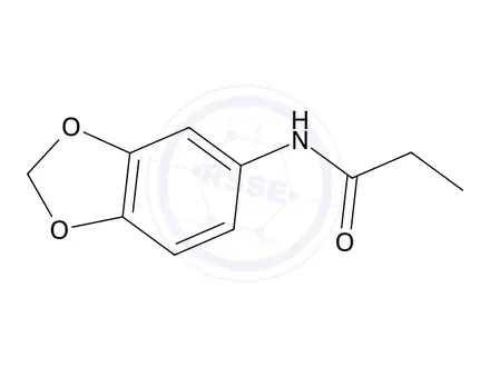 Chemical structure of n-(1,3-Dioxaindan-5-yl)propanamide