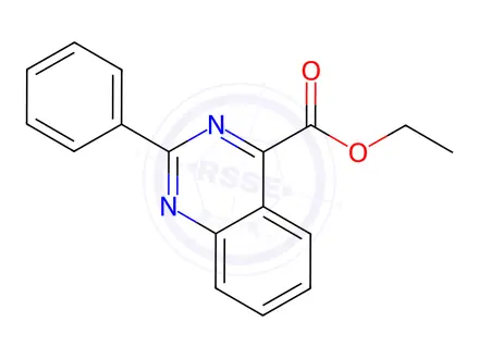 Chemical structure of Ethyl 2-phenylquinazoline-4-carboxylate