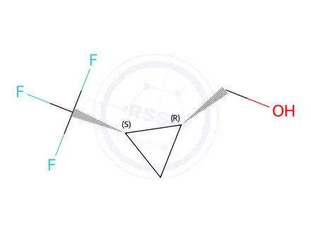 Chemical structure of ((1R,2S)-2-(Trifluoromethyl)cyclopropyl)methanol