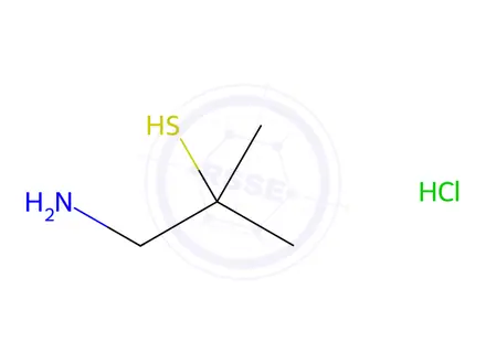 Chemical structure of 2-Methyl-2-thiopropylamine Hydrochloride