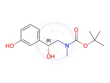 Chemical structure of N-Boc-(R)-Phenylephrine