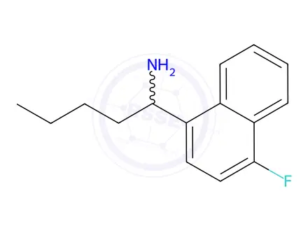 Chemical structure of 1-(4-FLUORONAPHTHYL)PENTYLAMINE