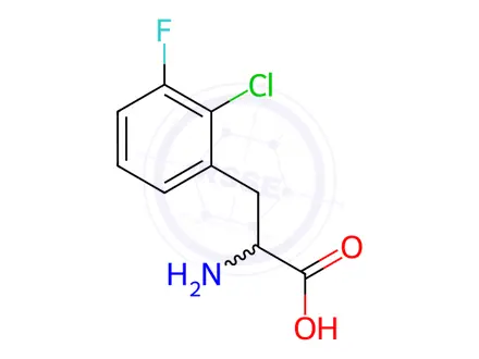 Chemical structure of Phenylalanine, 2-chloro-3-fluoro-
