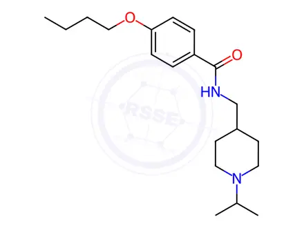 Chemical structure of 4-Butoxy-N-((1-isopropylpiperidin-4-yl)methyl)benzamide