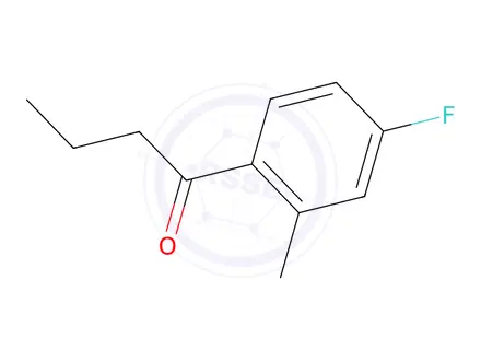 Chemical structure of 1-(4-Fluoro-2-methylphenyl)butan-1-one