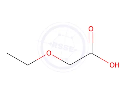 Chemical structure of Ethoxyacetic Acid