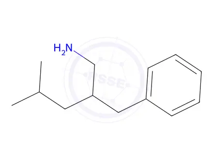 Chemical structure of [2-(aminomethyl)-4-methylpentyl]benzene