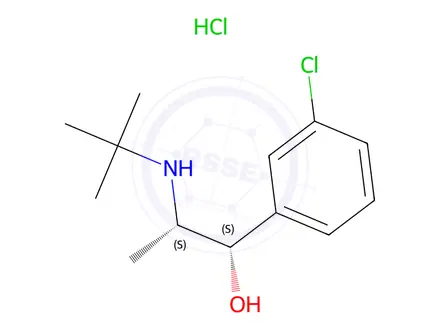 Chemical structure of threo-Hydroxy Bupropion HCl