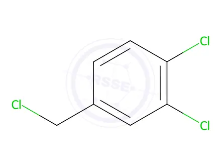 Chemical structure of 3,4-Dichlorobenzyl chloride