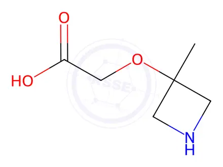 Chemical structure of Acetic acid, 2-[(3-methyl-3-azetidinyl)oxy]-